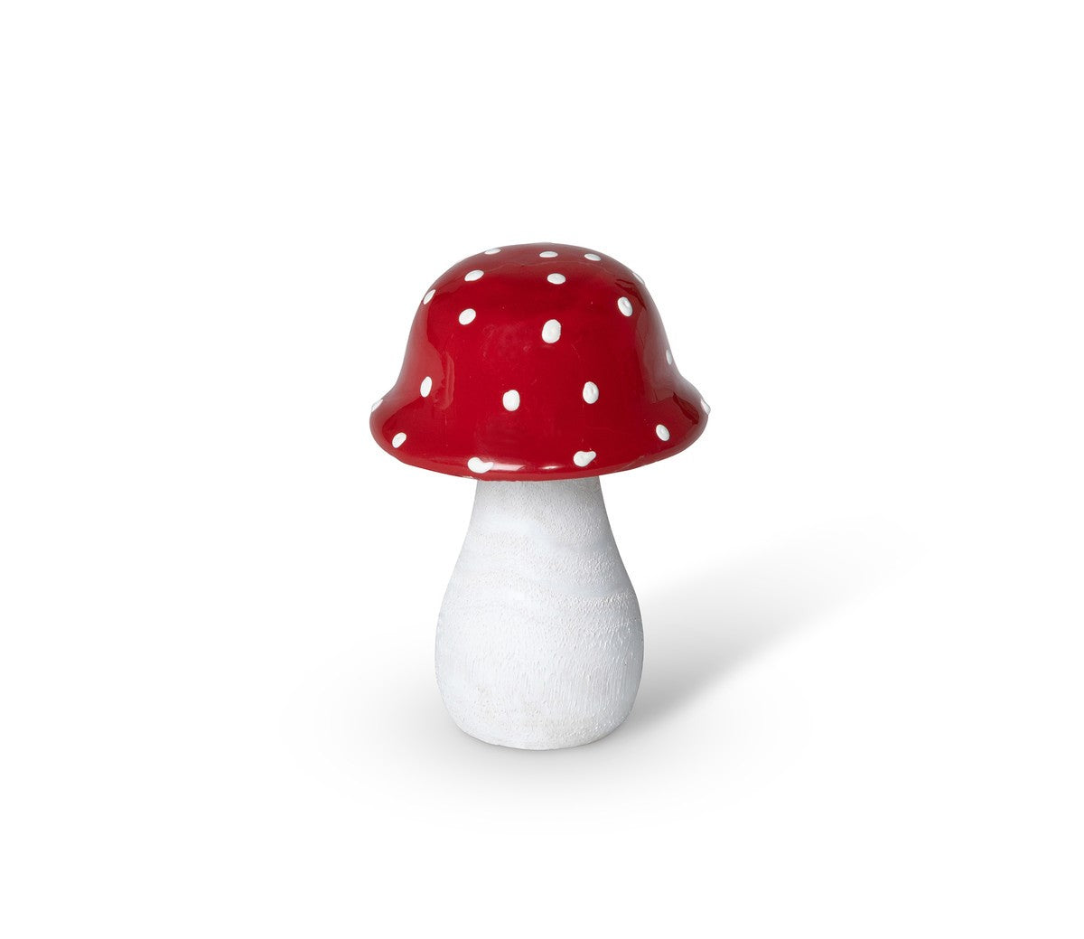 Small Red Polka Dot Wooden Mushroom