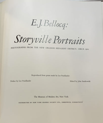 E. J. Bellocq: Storyville Portraits Photographs from the New Orleans Red-Light District Circa 1912
