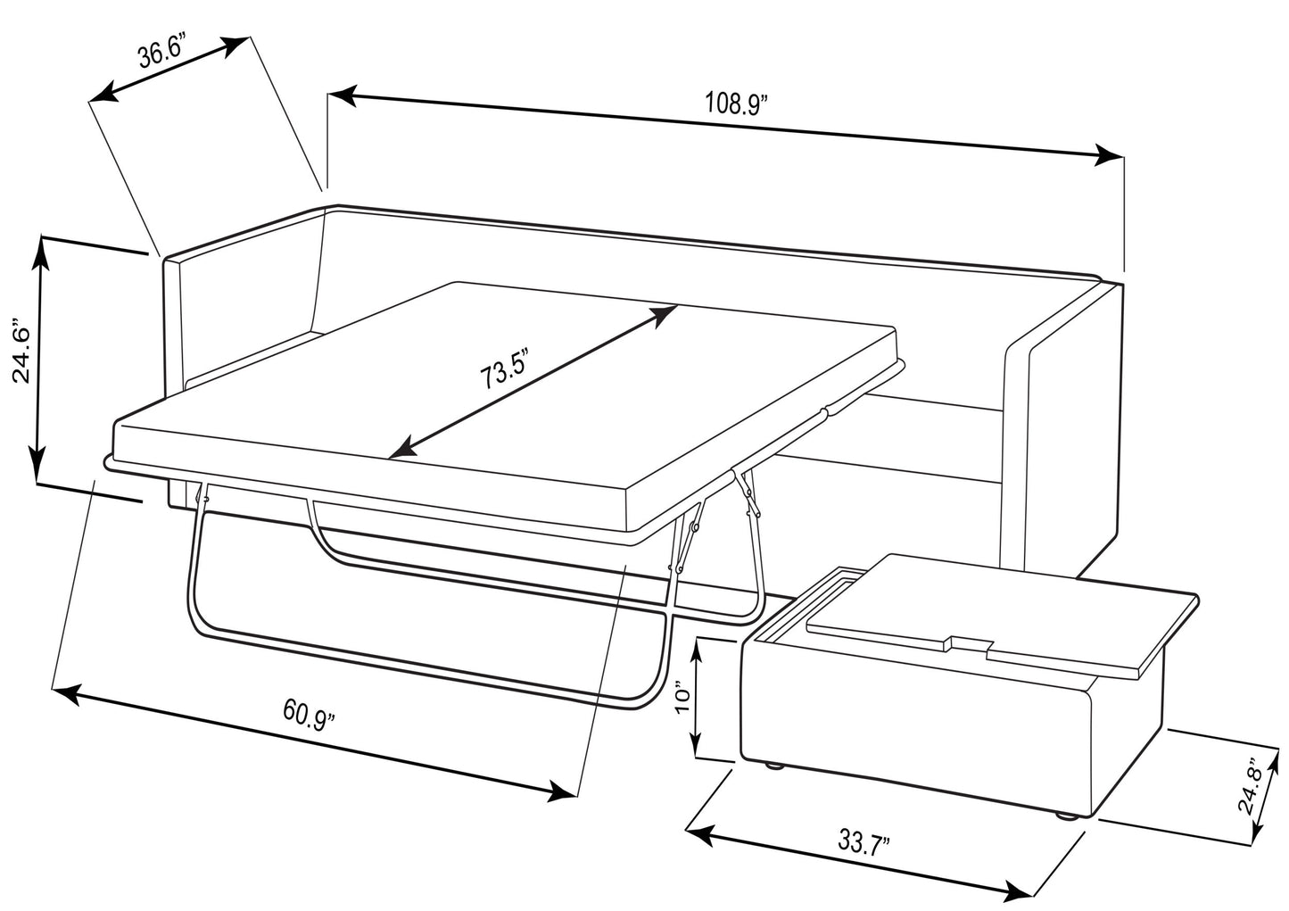 Sukhi Sleeper Sectional