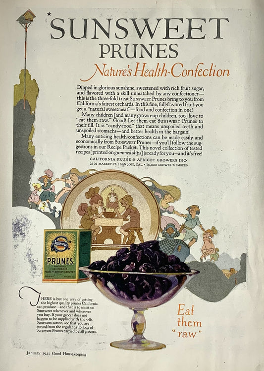 Sunsweet Prunes Ad