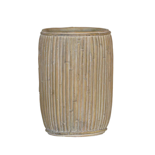 Tall Concrete Faux Pattan Planter - Medium