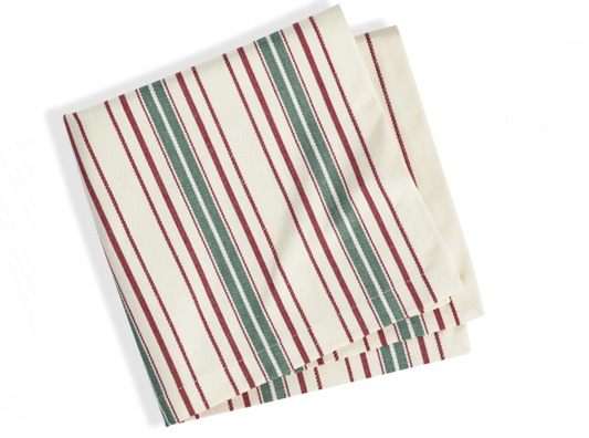 Tinsley Stripe Napkin Set of 4 in Merlot