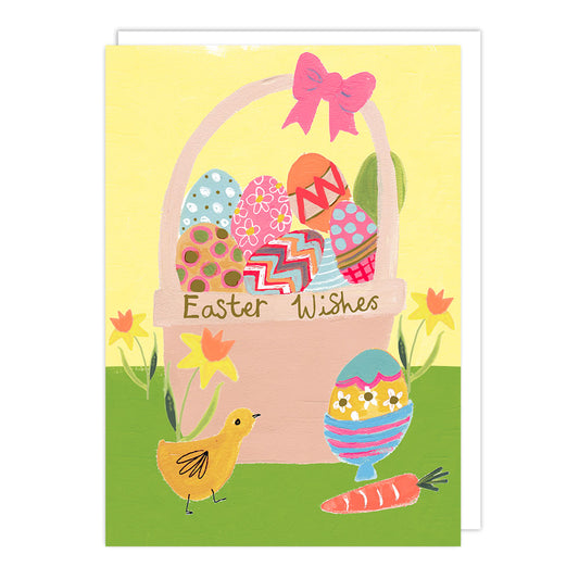 Basket with Eggs Easter Card