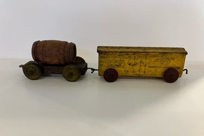 Vintage Eight Piece Wooden Toy Train Set