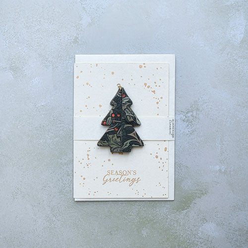 Honeycomb Tree Ornament Greeting Card