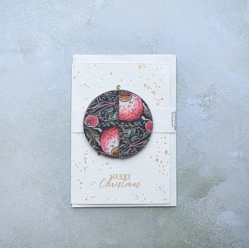 Honeycomb Baubl Ornament Greeting Card
