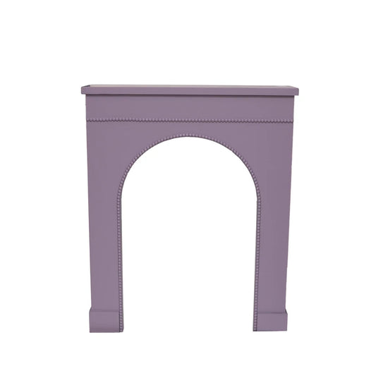Wood Fireplace Mantel with Hobnail Edge, Purple