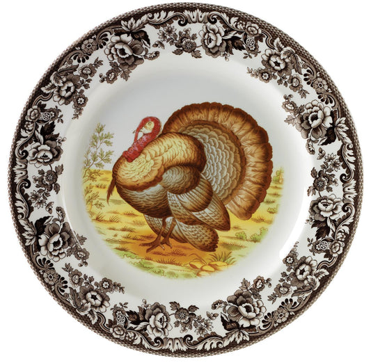 Turkey Woodland Round Platter