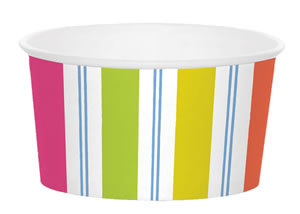 Awning Stripe Paper Treat Cups