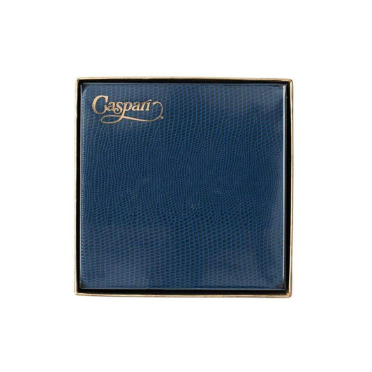 Navy Coasters Square Lizard