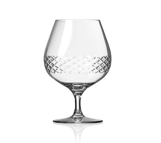 Diamond Brandy Glass