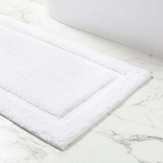 Bath Rug in White - Small 20" x 30"
