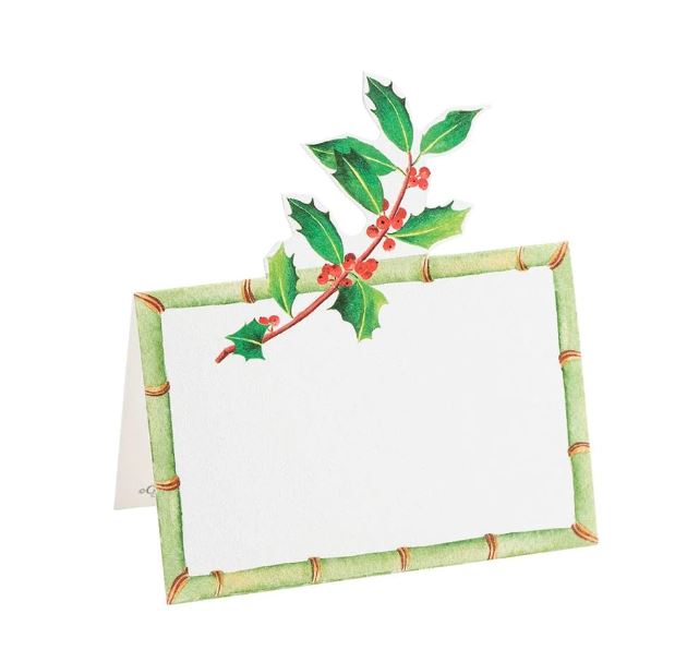 Place Cards, Holly Trellis