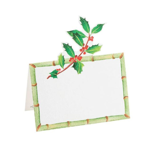 Place Cards, Holly Trellis